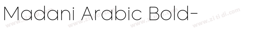 Madani Arabic Bold字体转换